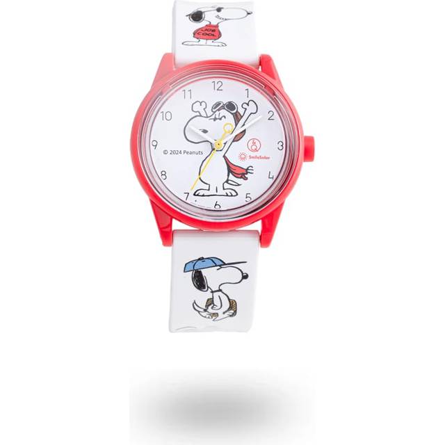 And Cue Smile Watch Peanuts Collection Snoopy Woodstock White [cue Solar] & R02a-005vk Women's