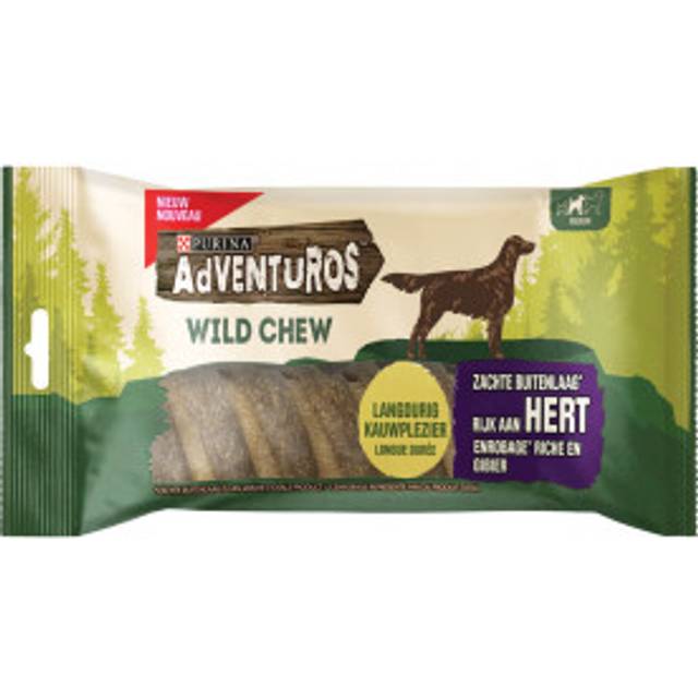 Purina Adventuros Wild Chew M hundgodis. Förpackning: Per 2