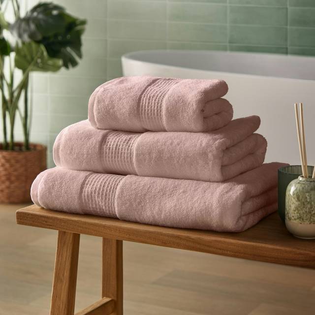 (Pink, Hand Towel) Silentnight Luxury Pure Cotton Towels Super Soft