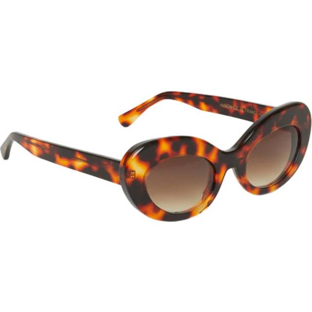 Rodebjer, Accessoarer, Dam, ONE Size, Läder, Leopard Cat-Eye Solglasögon