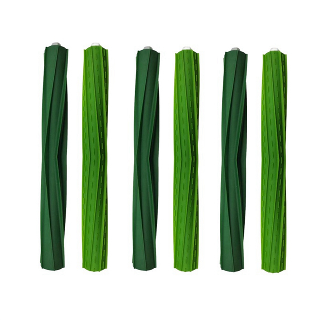 3 Pairs of Rubber Roller Brushes Replacement Parts