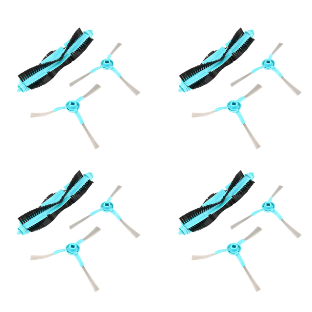 4set Robot Roller Main Side Brush for 4090 5090 Robotic Vacuum Cleaner Spare Parts Accessories Brushes
