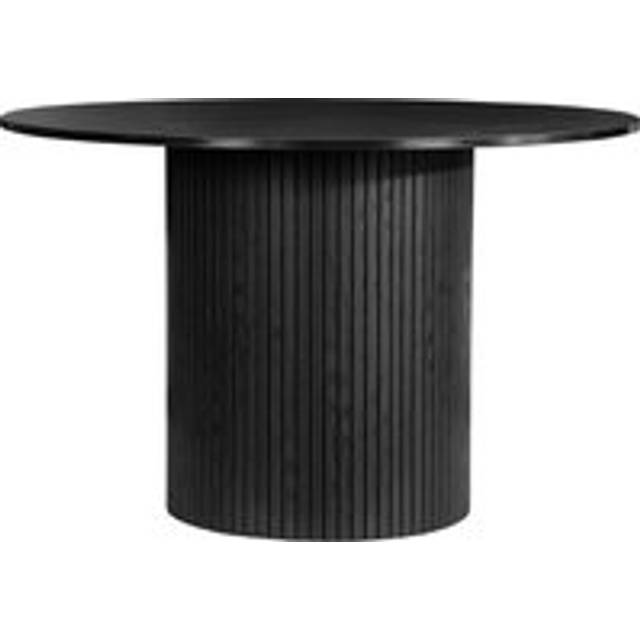 Birlea Axel 4 Seater Round Fluted Dining Table Black