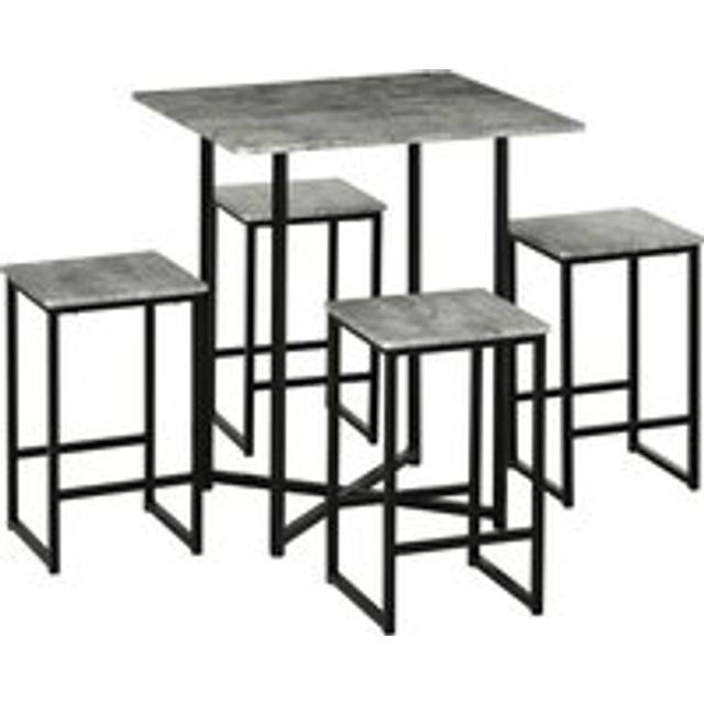 Square Bar Table with Stools