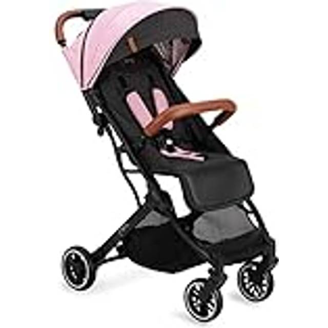MOMI ESTELLE Barnvagn för barn från 6 månader upp till max. Kroppsvikt på 15 kg, höjd 105 x B 51 x D75 cm, vikbar till måtten H 65 x B 51 x D 21 cm, vikt 7,5 kg, 5-punkts säkerhetsbälte