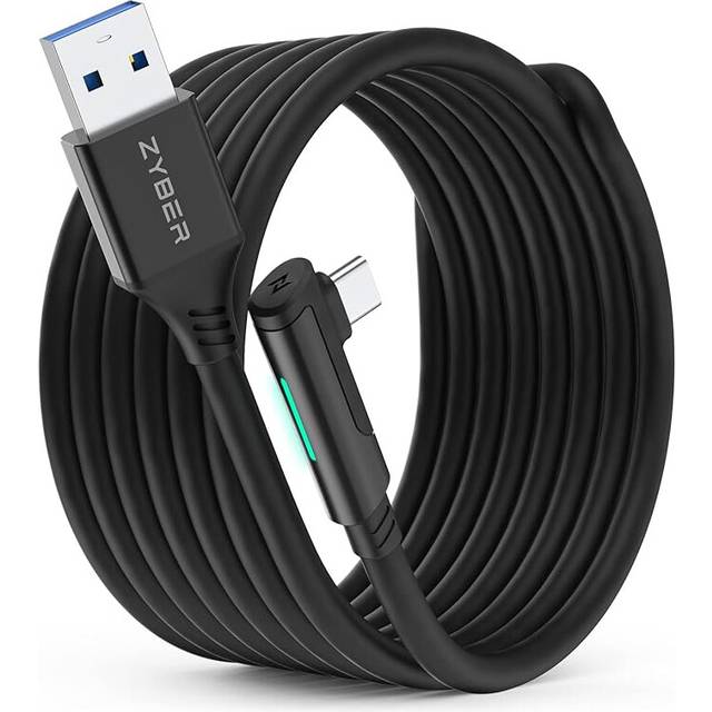Link Cable 5M/16 FT for Quest 3S/3/2 VR Headset Link Cable for Meta Quest Pro 2/1 Gaming PC, High-Speed USB 3.0 to USB C Cable for PC VR and Steam VR