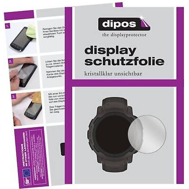 5x screen protector for garmin instinct 2 (40mm) protection crystal clear dipos