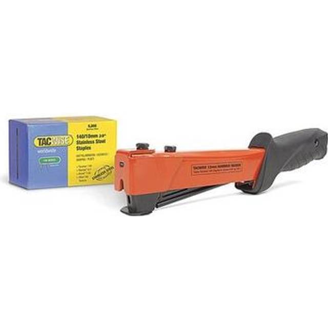 1221 A54 Heavy Duty Hammer Tacker with 5000 140/10mm Staples, Uses Type 140 / 6 - 12 mm Staples