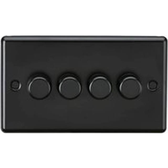 Knightsbridge 4G 2 way 10-200W (5-150W LED) Intelligent dimmer - Matt Black - CL2194MBB