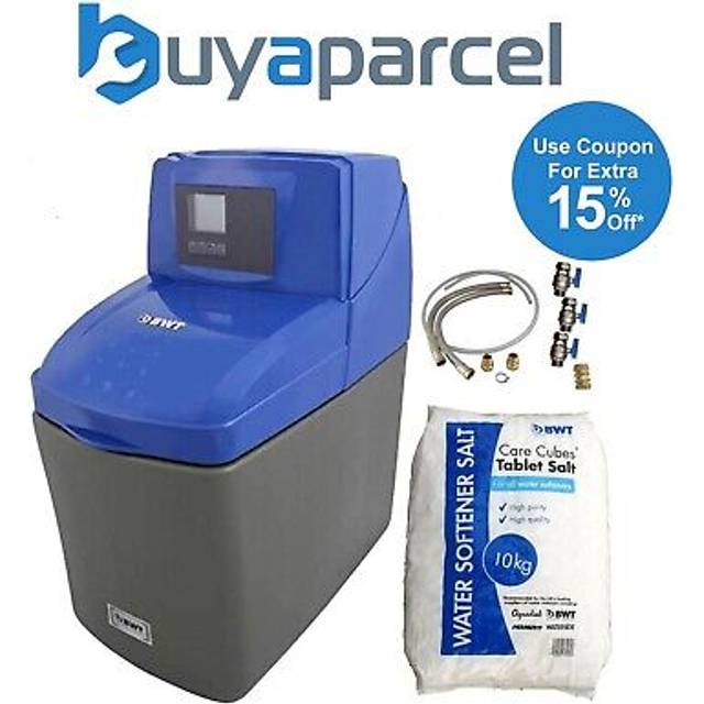 BWT - WS355 ws Series Luxury Water Softener + Installation Kit + 15mm Hoses + Salt
