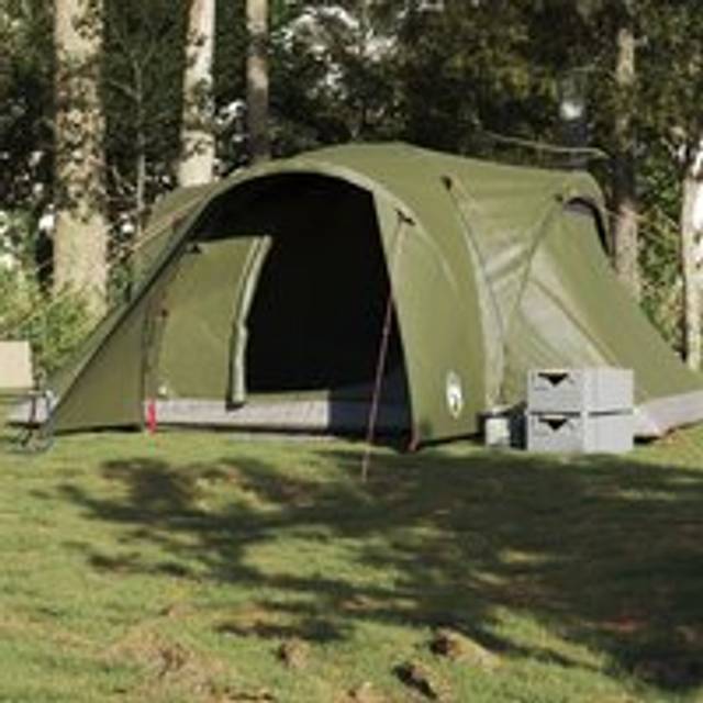Family Tent Dome 6-Person Olive Green Waterproof - One Size