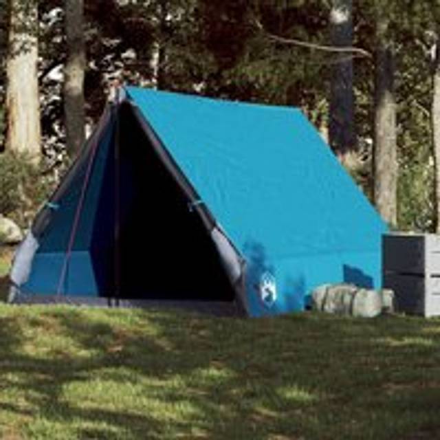 Camping Tent A-Frame 2-Person Blue Waterproof - One Size