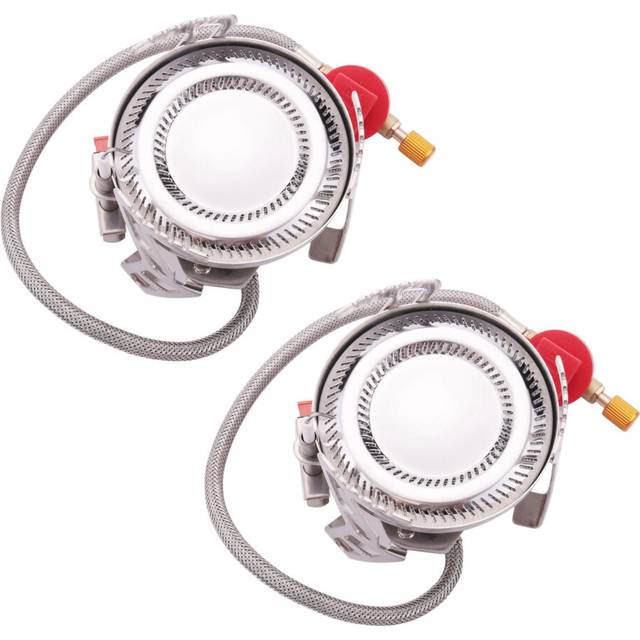 2X Outdoor Double Ring Gas Stove Camping Burner Folding Electronic Hiking Portable Foldable Split Stoves