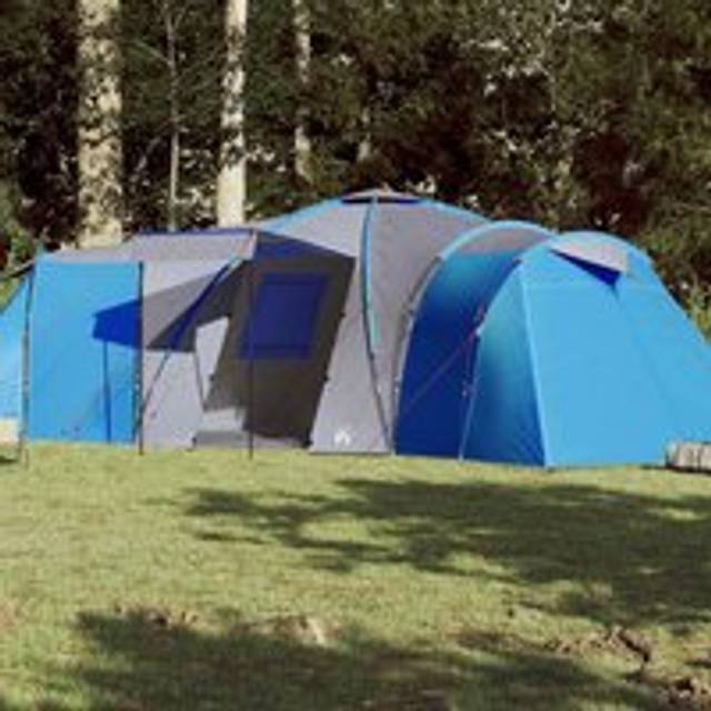Family Tent Dome 12-Person Blue Waterproof - One Size