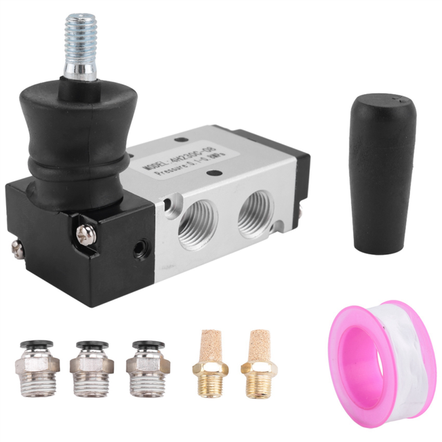 1/4Inch NPT 5 Way 3 Position Air Hand Lever Operated Valve 4H230C-08