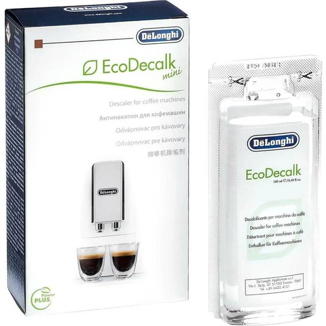 Genuine DeLonghi EcoDecalk Mini Coffee Machine Maker Cleaner Descaler 100ml Pack