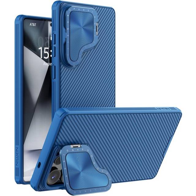 NILLKIN for Samsung Galaxy S25 Ultra Phone Case CamShield Armor Prop Magnetic Camera Protection Back Cover Samsung S25 Ultra blue
