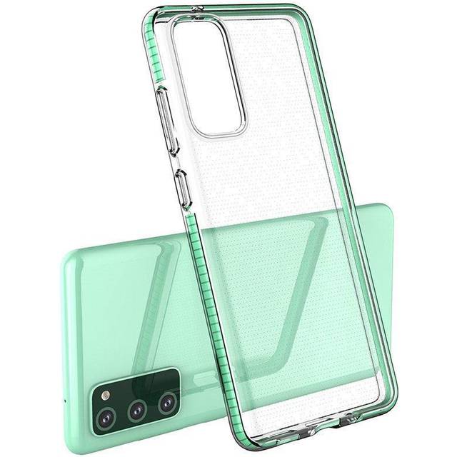Spring Case Cover Gel Case With Colorful Frame For Xiaomi Mi 10T Pro / Mi 10T Light Blue