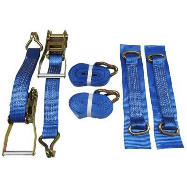 Recovery Ratchet Sets 50MM 6M 5T X2 (Wheel Tie Down Straps J Hook)