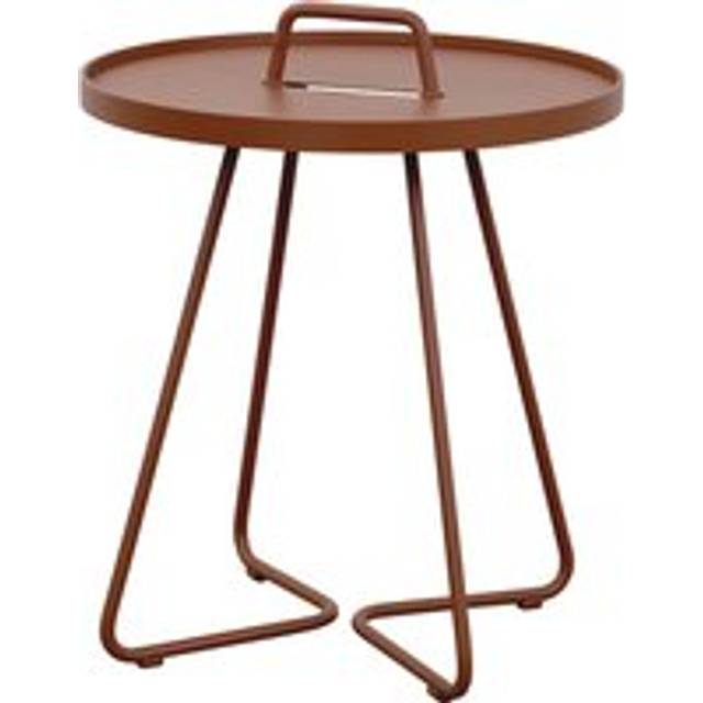 Cane-line On-the-move side table Ø44 cm Desert red