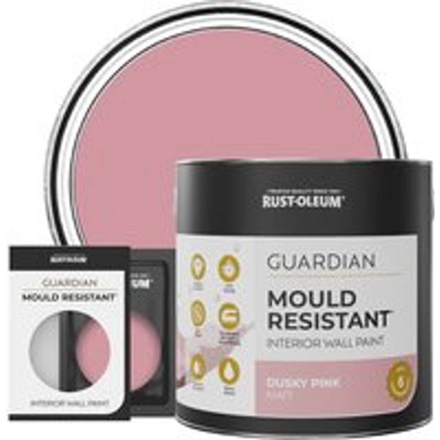 Rust-Oleum Guardian Mould Resistant Interior Wall Paint - DUSKY PINK - 10ml - Pink