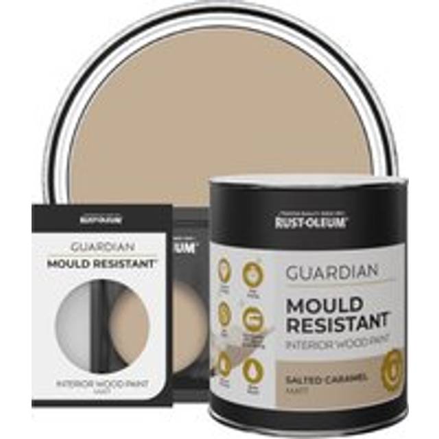 Rust-Oleum Guardian Interior Wood Paint, Matt Finish - Salted Caramel - 750ml - Brown