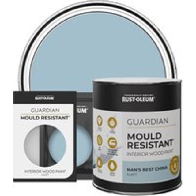 Rust-Oleum Guardian Mould Resistant Interior Wood Paint, Matt Finish - Nan's Best China - 750ml - Blue