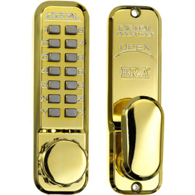 Push button code lock digital combination keypad push button door lock keyless
