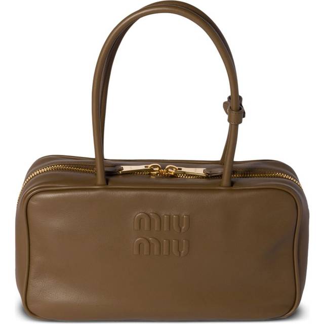 Miu Miu - Beau leather top-handle bag - women - CALFSKIN - One Size - Green