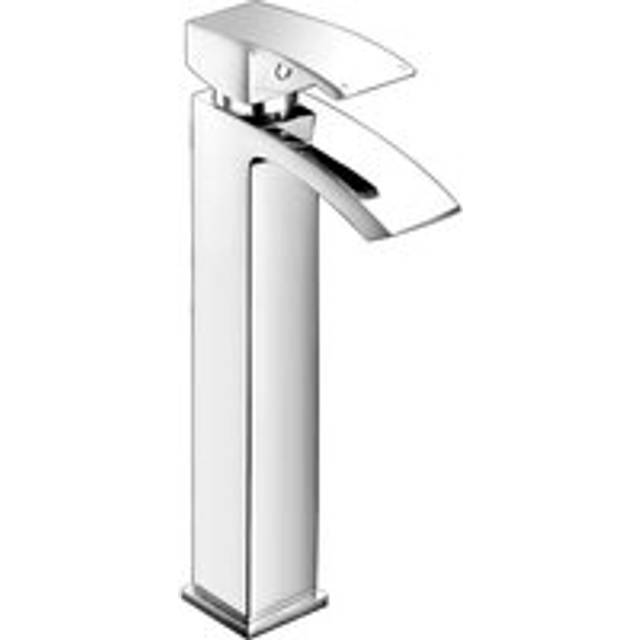Tesa Waterfall High Rise Basin Mono Mixer Tap & Waste Chrome