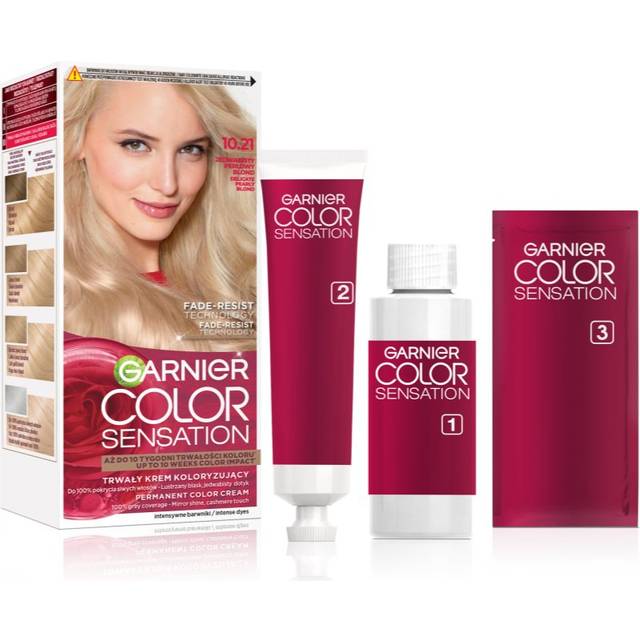 Garnier Color Sensation Hårfärg Skugga 10.21 Jedwabisty Perłowy Blond 1 st.