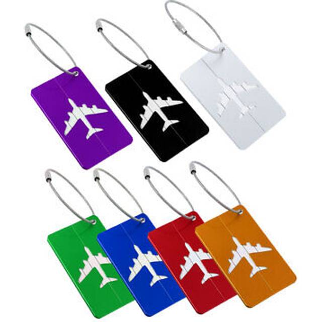 Metal travel luggage tags luggage identifier suitcase baggage name address label
