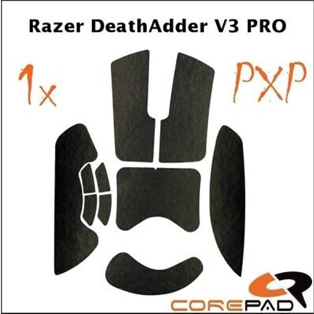 Corepad PXP Grips til Razer DeathAdder V3 Pro Black