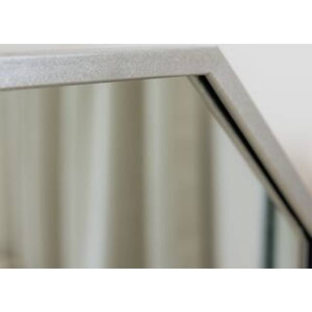 Silver Hexagon Triple Dressing Table Mirror 82cm x 59cm Material: Mirrors