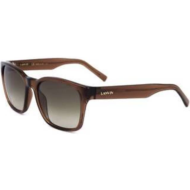 Lanvin, Accessoarer, Dam, ONE Size, Fyrkantiga solglasögon i acetat - brown (ONE SIZE)