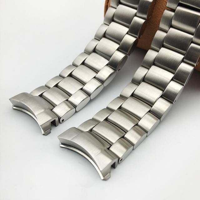 (22mm) Merjust Aaa Quality 316l 20mm 22mm Silver Stainless Steel Watch Band Strap For Omega Seamaster 600 Planet Ocean Belt