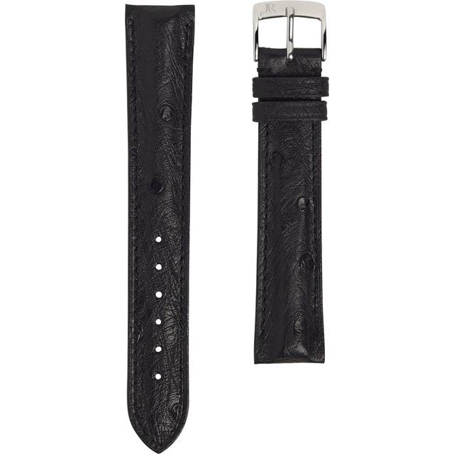 Jean Rousseau Classic 3.5 Ostrich Leather Watch Strap - Black