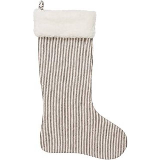 Ib Laursen Brun Hvidstribet Kunstig Pelskant Julesok