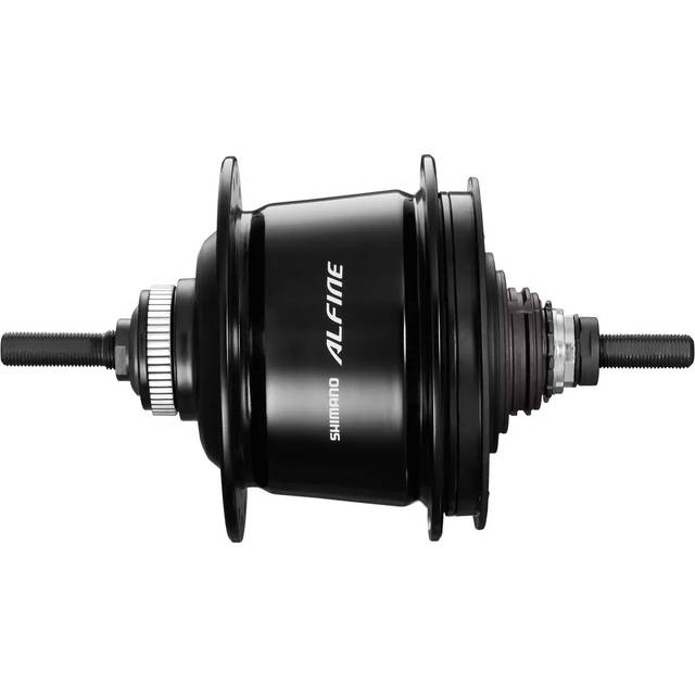 SHIMANO Internal 11 Speed Shift Hub Black 32H Shaft 187mm 135mm Compatible with Center Lock Rotor ISGS700111BL ALFINE SG-S7001 Length OLD svart