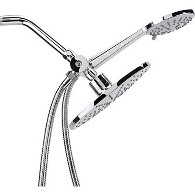 Chrome Plate High Pressure 3 Way Multi Setting Rainfall Style Dual Handheld Shower Head Combo Price