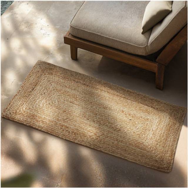 Rug Glim - made of jute, boho style, different sizes, 100% natural fibres - 60 x 110 cm
