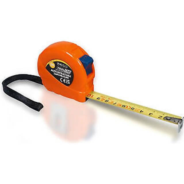 Auto Retractable Tape Measure With Grip Lock, Carry Handle and Belt Clip 3m