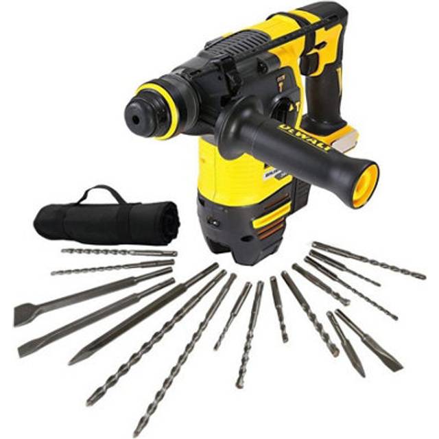 Dewalt - DCH333N 54v xr FlexVolt Brushless sds+ Hammer Drill + 17 Piece Bit Set