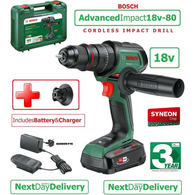 Bosch Advancedimpact 18V80 1 X 25 Ah Charger Al1820, Green