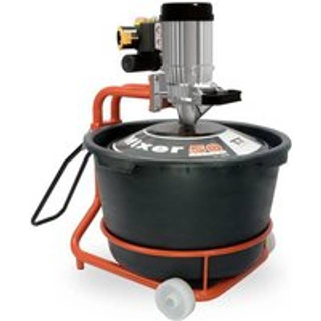 Mortar glue mixer with whisk and bucket 230V 65L Battipav mixer 50 super