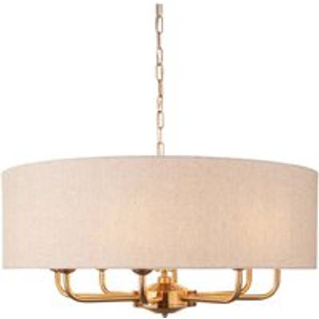 Vogue Sandringham Mid Century 8 Light Adjustable Pendant Light - Gold