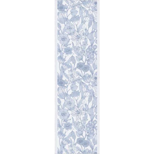Havsblom Bordslöpare Blå 35x120