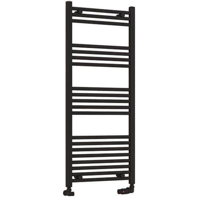Eastbrook Wendover Straight Towel Radiators - Matt Black - Various Sizes - 1200mm x 500mm