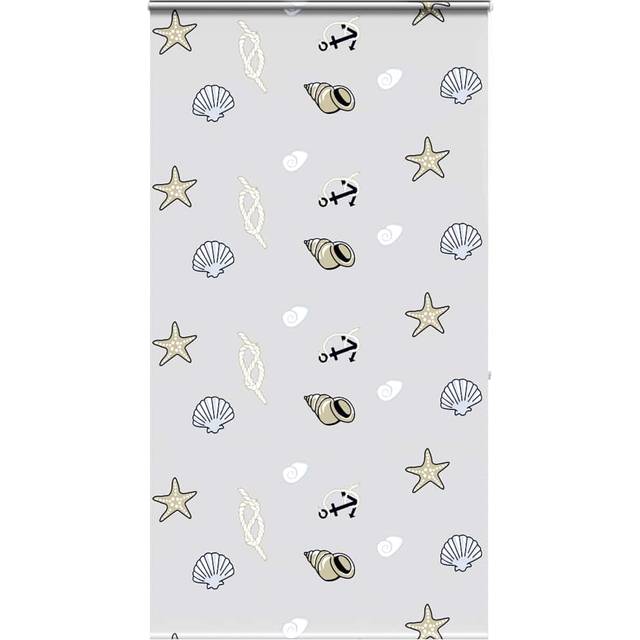 vidaXL Shower Roller Blind with Cassette 140x240 cm Fabric Width 136 cm - Multicolour