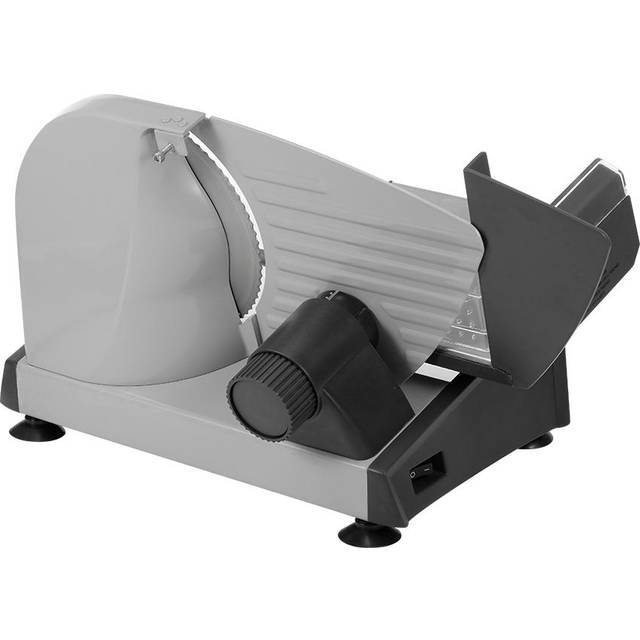 KA18 Food Slicer Electric Meat Slicer with 7.5in Removable Stainless Steel Blade Pusher Cheese grey